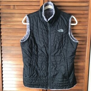 North Face fleece lined vest